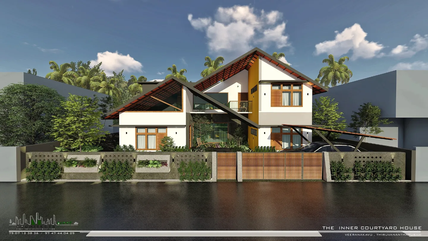 Inner Courtyard House — render