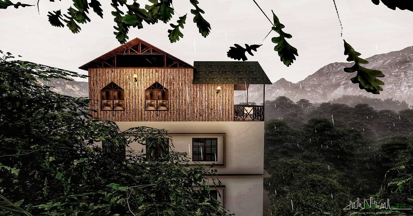 Minimi · The Forest Cabin in monsoon mist, Wayanad